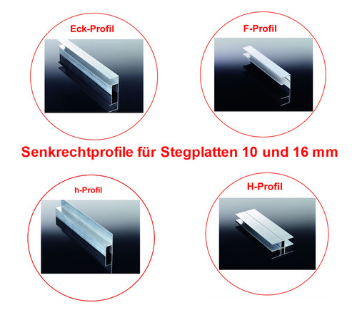 Senkrechtprofile für