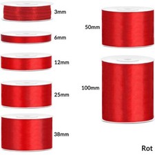 Satinband Satin Geschenkband Schleifenband Hochzeit Geburtstag Deko Schleife