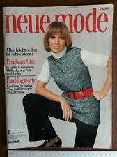 Neue Mode 1-1969 Heft Zeitschrift Katalog Schnittmuster Schnittmusterbogen Pelz