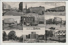 AK  Bochum  ,   mit Bongardstraße und Hauptbahnhof    alt !!