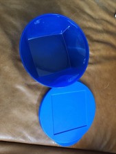 Tupperware Mediterrano Schüssel 600ml Farbe blau Dose mit Deckel