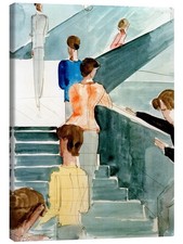 Leinwandbild Bauhaustreppe I -