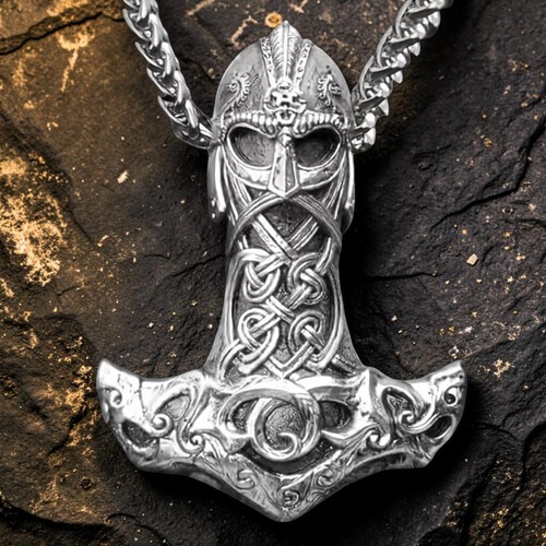 Halskette mit hammer von thor - halskette,