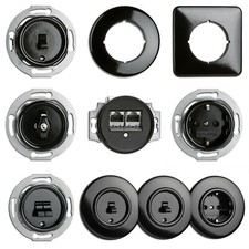 Schalter Steckdose BAKELIT