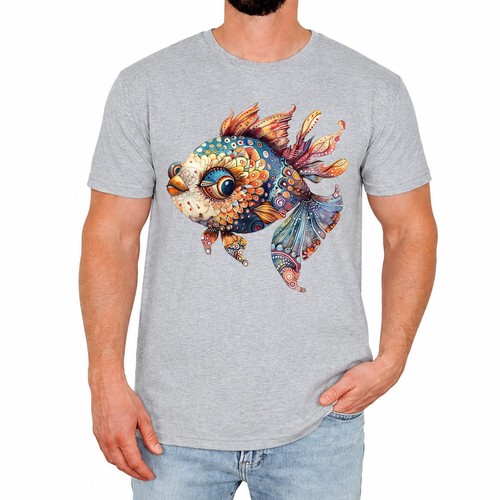 Bunte fische herren shirt - bunte, t-shirt