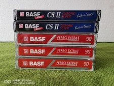 2 x BASF CS II CHROME SUPER,3 x BASF FERRO EXTRA II C90, BESPIELT, UNBESCHRIFTET