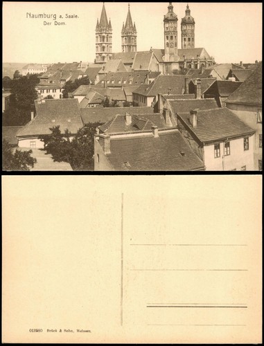 Ansichtskarte naumburg - ansichtskarte, (saale)