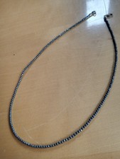 Zarte schwarze Diamantkette 44cm  Karabinerverschluss