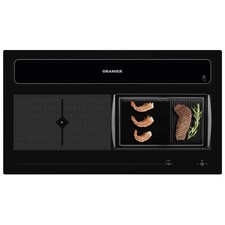 Oranier Kochfeld Flächeninduktion 90 cm Grillplatte geriffelt Dunstabzug KFL2094
