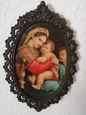 altes Heiligen Bild Ikone oval