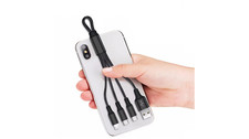 3in1 Multi USB Ladekabel 18cm