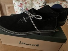 Trachtenschuhe, traditionelle Haferlschuhe aus echtem Leder, schwarz, Größe 42