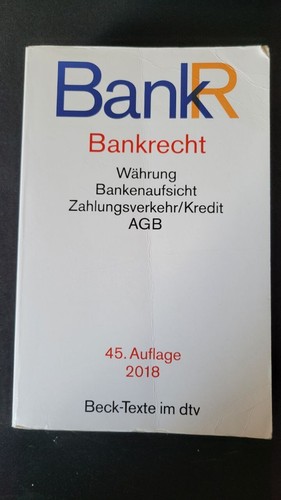 Bankrecht beck texte 45 - -,