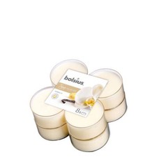 Bolsius Maxi-Lichte Vanille 8 Stück