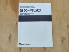 Pioneer SX-450 user manual