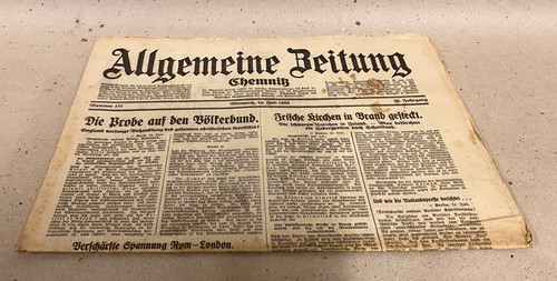 Alt zeitung allgemeine - „,