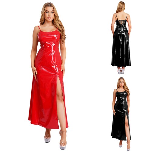 Damen leder kleider gothic - pu,