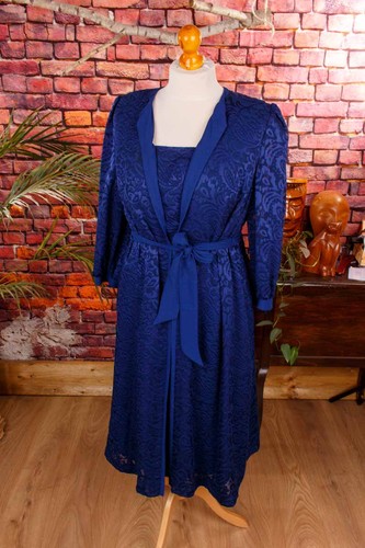 Vintage abendkleid blau - abendkleid,