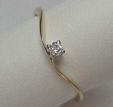 Solitär Brillant Ring in aus 585 14kt Gold mit Diamant Diamond Solitaire ♦️ 7690