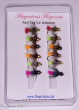 Fliegenset Red Tag Variationen