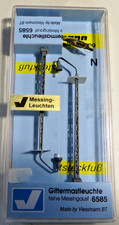 Viessmann 6585 N Bahnbetriebswerkleuchte Messing 2 x neu in einer OVP