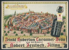 DR Mi 668 AK Hubertus Bräu Zittau Brauerei Robert Jentsch EF 1938 