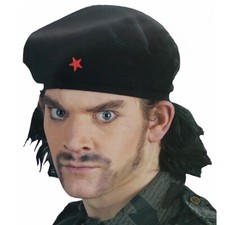 Che Guevara Mütze mit Haaren