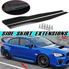 Universal Schwarz Seitenschweller Rocker Splitter Winglet Wings Protector 74.5CM