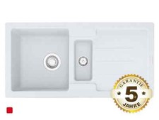 Franke Strata STG 651-86 Glacier Weiß Granit-Spültisch Spülbecken Küchen-Spüle