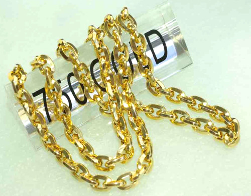 Halskette 750 gelbgold - halskette,