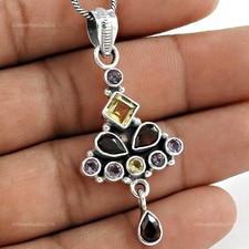 Granat Edelstein Massiv Silber