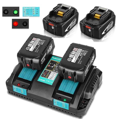 18v 6ah akku - 2x, für
