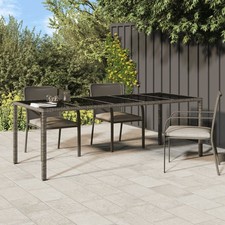 Gartentisch Grau 250x100x75 cm