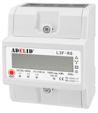 DREHSTROMZÄHLER STROMZÄHLER MIT RESET FUNKTION FÜR HUTSCHIENE 100A 400V 3-PHASEN