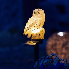 LED Solar Gartenstecker Eule