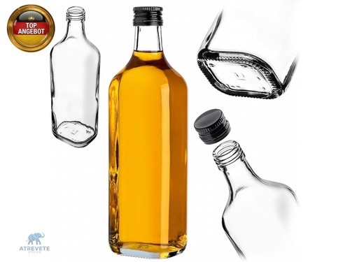 Kadax glasflaschen 500ml - glasflaschen,