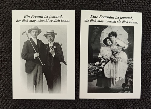Schwarz weiß postkarten - schwarz-weiß, /