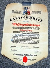 Original gautschbrief 1965 - original!:,