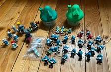 Sammlung 36 Schlümpfe von Edeka  u.a.  2 Häuser verschiedene Grössen