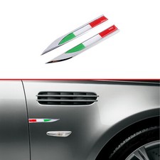 2X 3D Klinge Italien Flagge