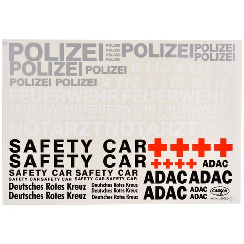 Dekorbogen safety car polizei - safety,