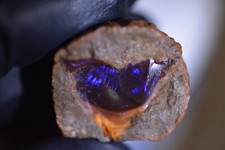 59ct 20x20x15 Perfect StriatedPattern Black Chocolate Opal Rohstein Shewa Africa