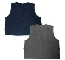 Leichte Herrenweste Baumwolle Moleskinweste Unterziehweste Navy Oliv Stonewashed