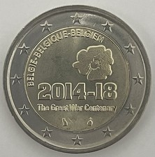 2 Euro Gedenkmünze Belgien
