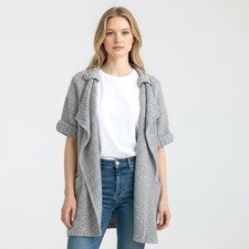 Weste Strickjacke mittellang