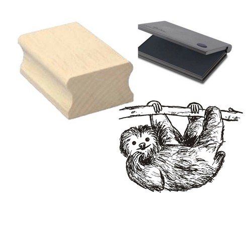 Kleines faultier stempel - kleines, +