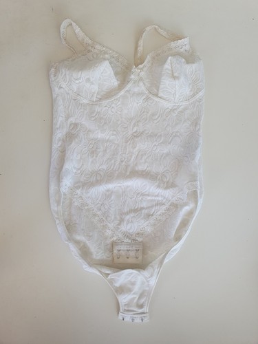 Dessous body weiß komplett - body,