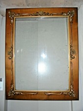 25213 Riesen Bilderrahmen Nussbaum Massiv Gründerzeit 99x73cm Innen  Hochformat