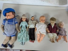6x alte Puppen 50er 60er 70er Jahre - Set / Sammlung aus Nachlass