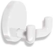 HEWI Doppel-Wandhaken Polyamid reinweiß Handtuchhalter Haken Badezimmer